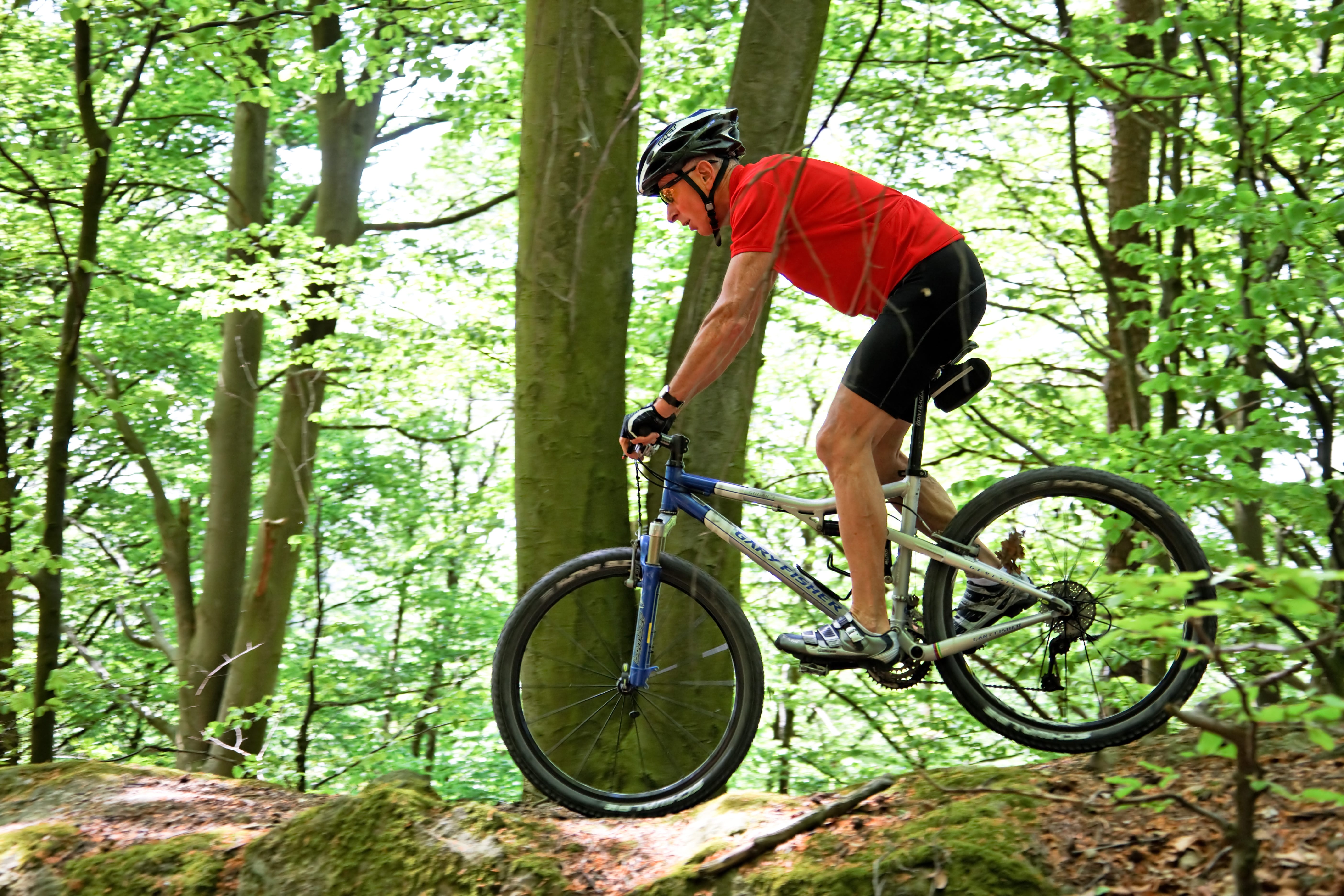 Radfahren im Wald Miteinander nicht gegeneinander